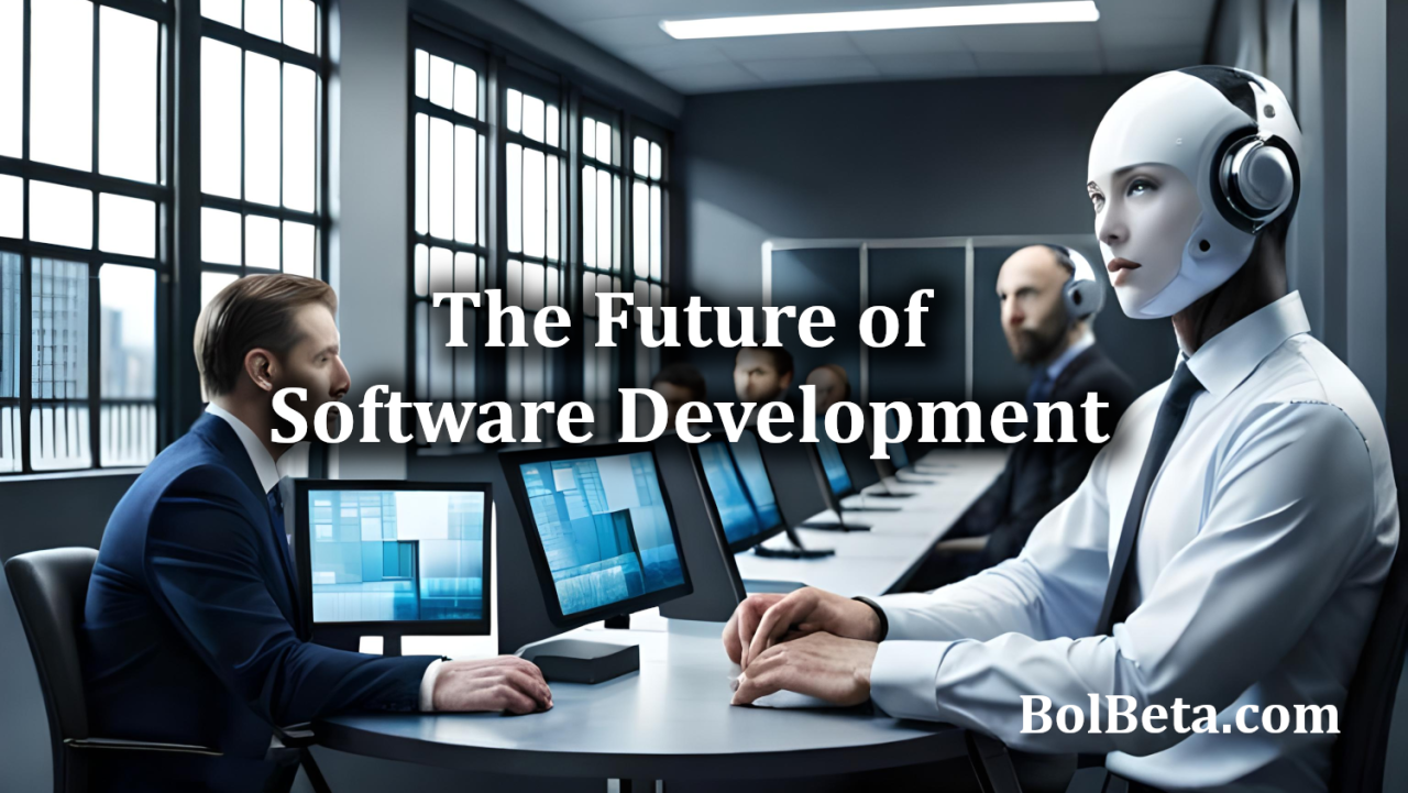 The future of software development with the integration of AI tools.